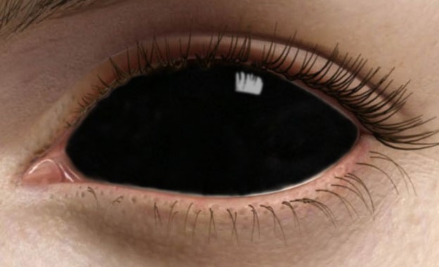 Черные склеральные линзы на весь глаз