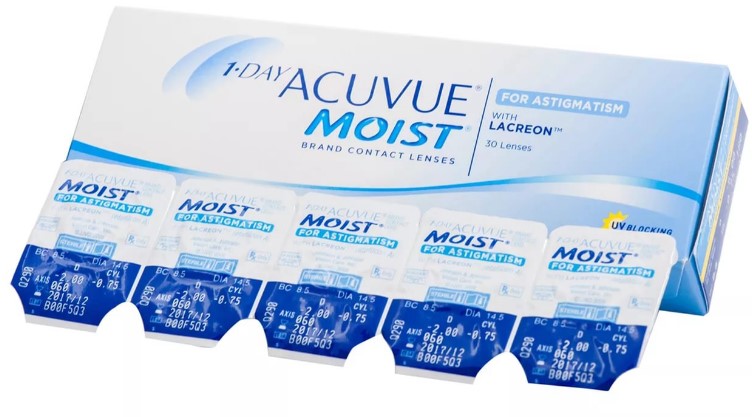Линза acuvue moist 1 day из силикон-гидрогеля