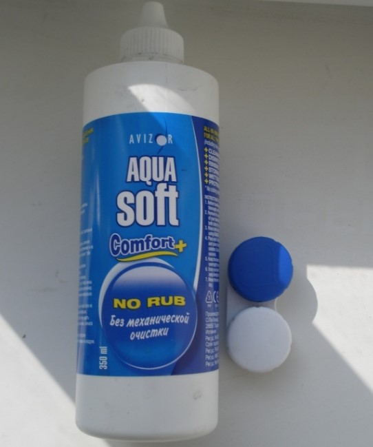 Бутылка с раствором AquaSoft Comfort